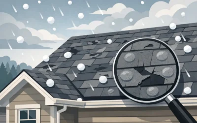 Hail Damaged Shingle Roof Examples Homeowners Can Spot